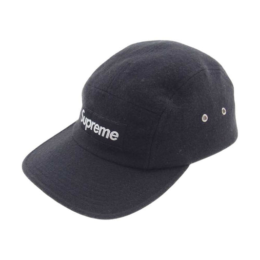 Supreme シュプリーム 10AW USA製 Quality Woolrich Fabric Camp Cap ウールリッチ キャンプ キャップ ブラック系【中古】