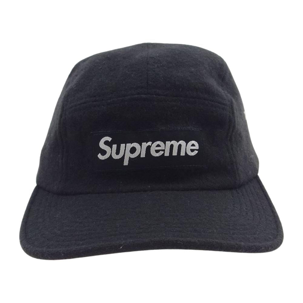 Supreme シュプリーム 10AW USA製 Quality Woolrich Fabric Camp Cap ウールリッチ キャンプ キャップ ブラック系【中古】