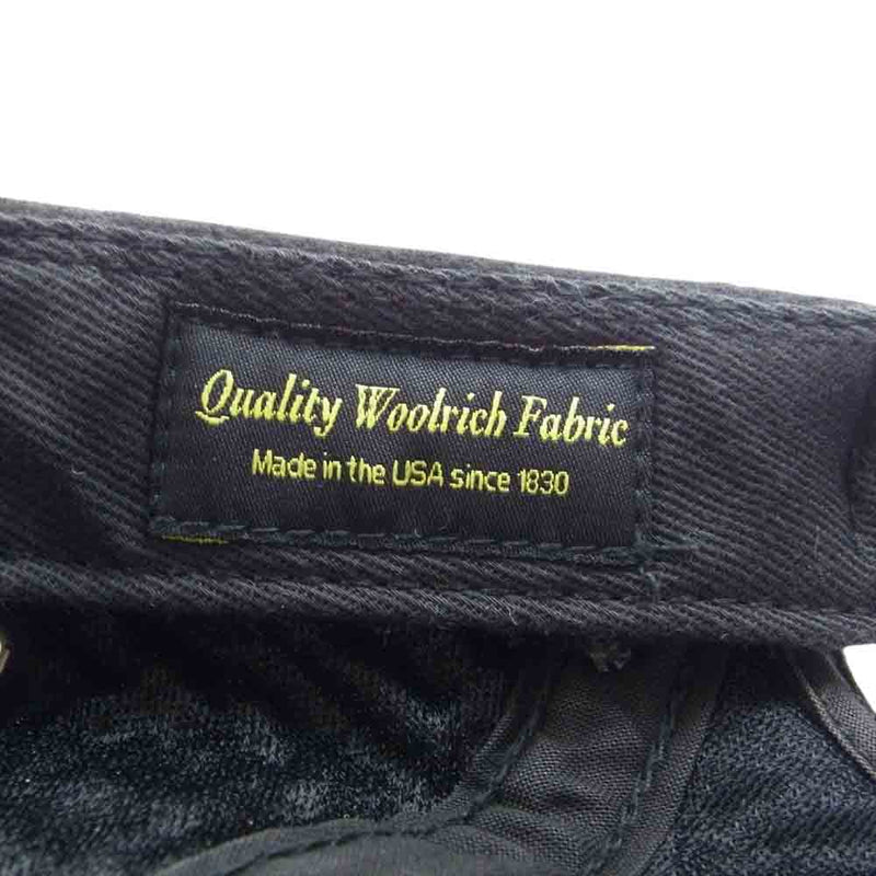 Supreme シュプリーム 10AW USA製 Quality Woolrich Fabric Camp Cap ウールリッチ キャンプ キャップ ブラック系【中古】