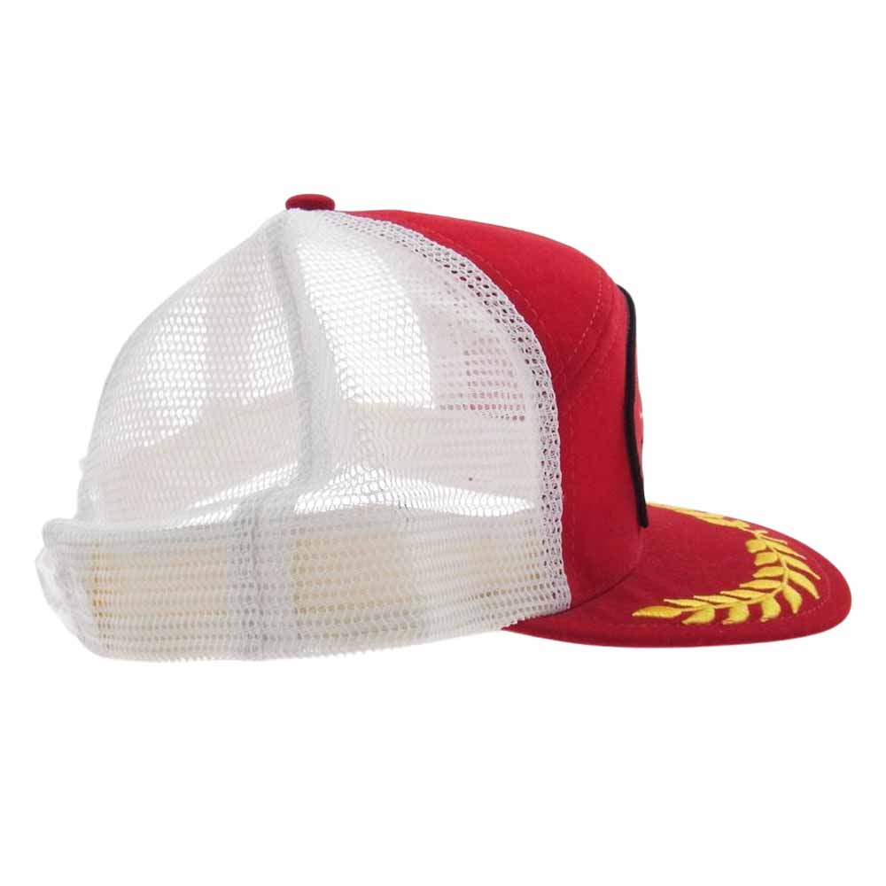 Supreme シュプリーム 09AW Battle Ready See You in Hell Mesh Cap バトルレディ シーユーインヘル キャップ レッド ホワイト系 レッド系【美品】【中古】