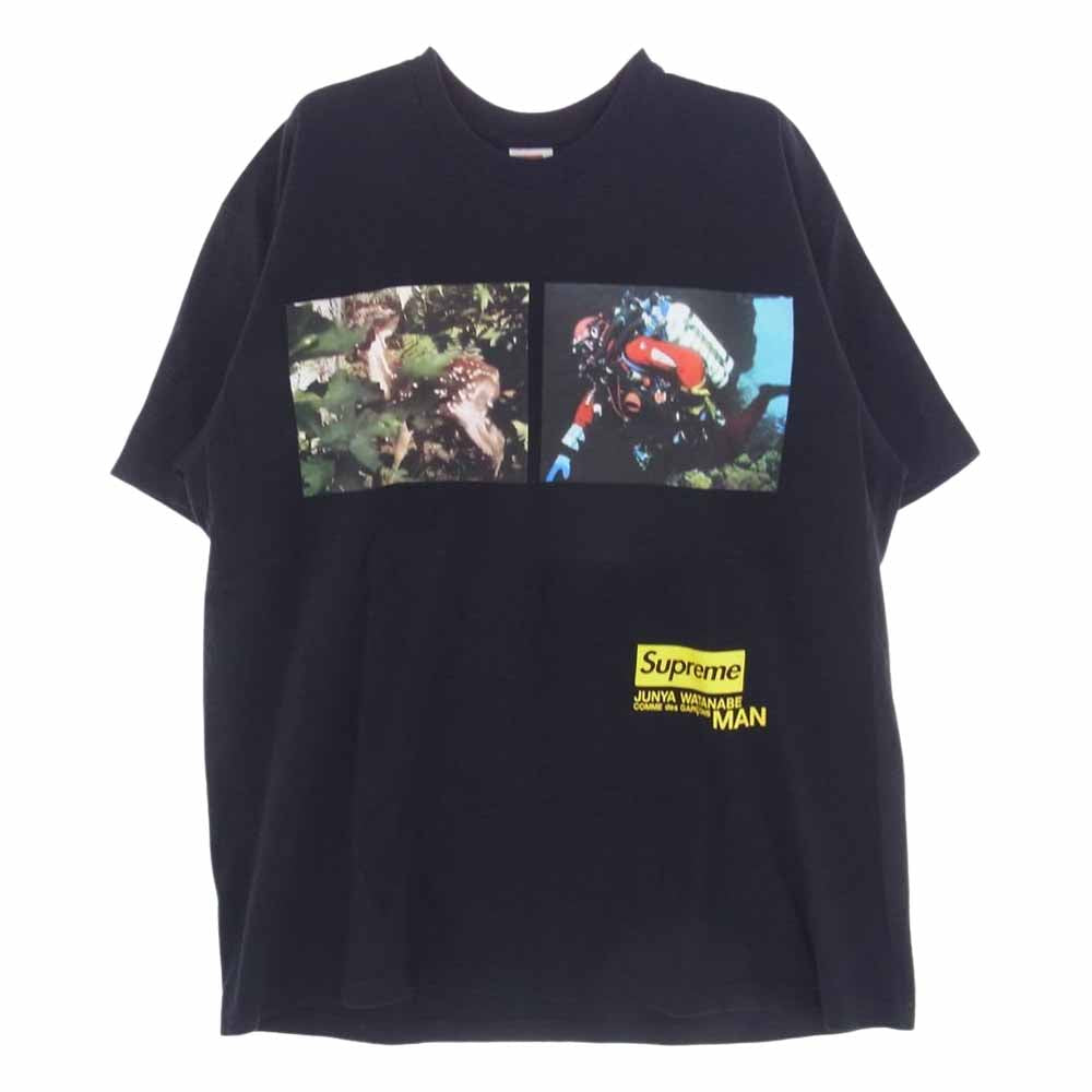 Supreme シュプリーム 21AW  JUNYA WATANABE Comme des GARCONS MAN Nature TEE 半袖 Tシャツ ブラック系 XL【中古】