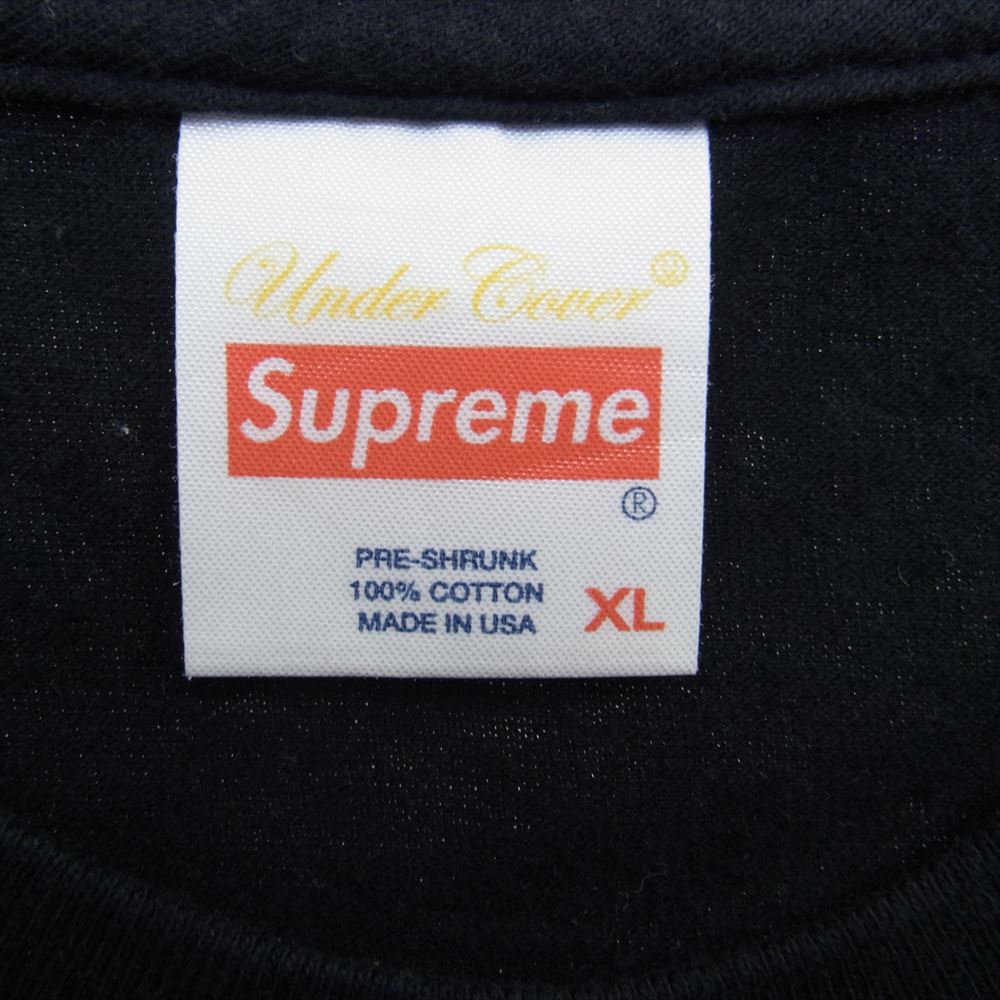 Supreme シュプリーム 15SS UNDERCOVER Bear Tee アンダーカバー ベアー 半袖 Tシャツ ブラック ブラック系 XL【中古】