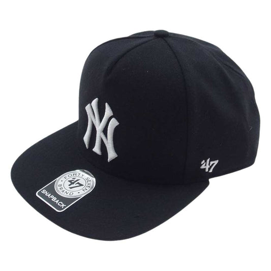 Supreme シュプリーム 15SS New York Yankees 47 Brand SNAPBACK Cap ニューヨーク ヤンキース ロゴ スナップバック キャップ ブラック系【極上美品】【中古】