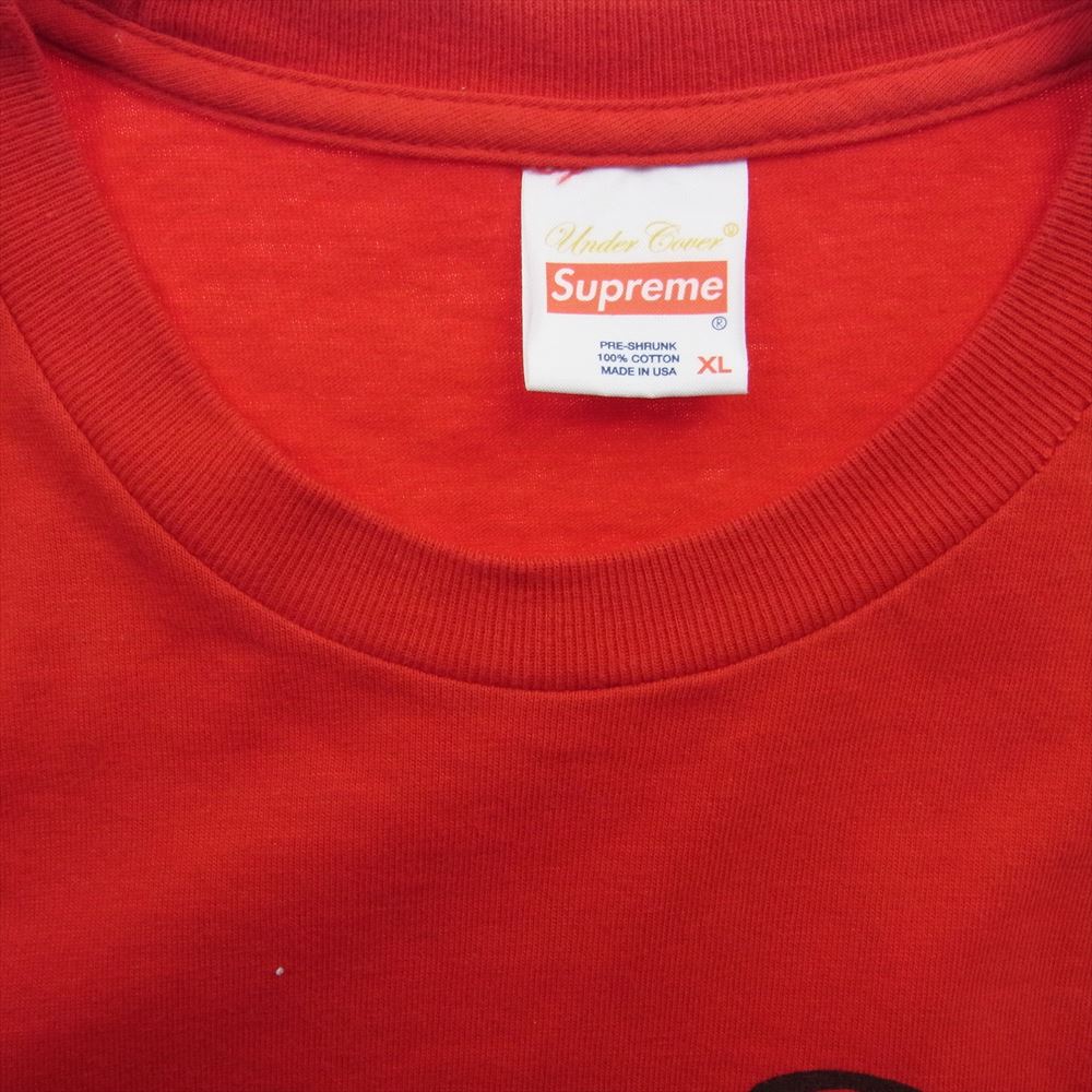 Supreme シュプリーム 15SS UNDERCOVER Bear Tee アンダーカバー ベアー 半袖 Tシャツ レッド レッド系 XL【中古】