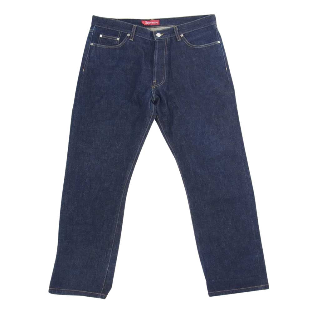 Supreme シュプリーム ボタンフライ インディンゴ デニム パンツ インディゴブルー系 36【中古】