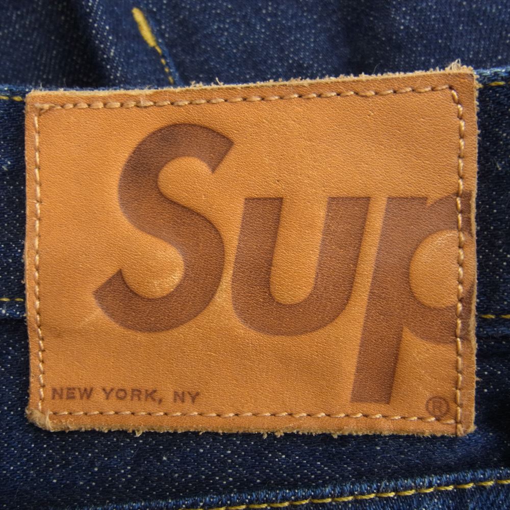 Supreme シュプリーム ボタンフライ インディンゴ デニム パンツ インディゴブルー系 36【中古】