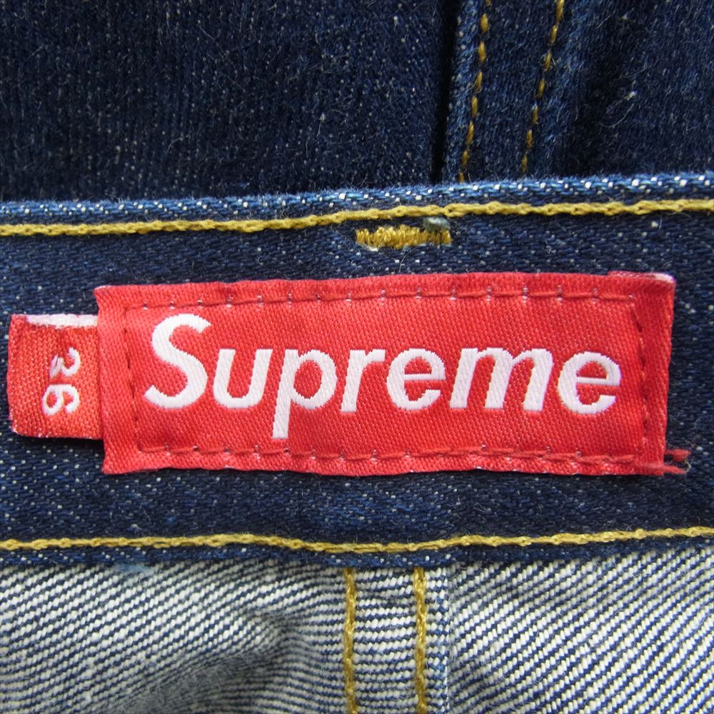 Supreme シュプリーム ボタンフライ インディンゴ デニム パンツ インディゴブルー系 36【中古】