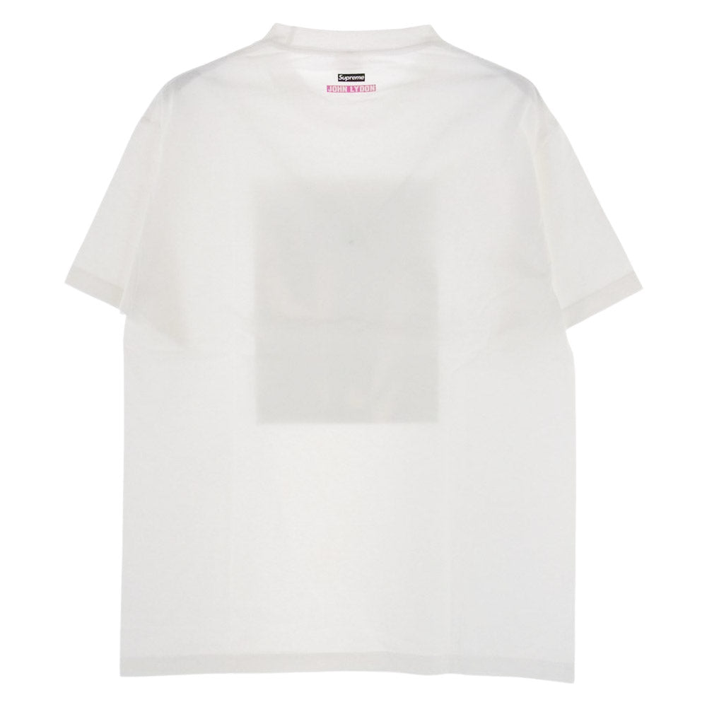 Supreme シュプリーム 10AW John Lydon Book Vol.6 TEE ジョン ライドン プリントクルーネック 半袖 Tシャツ ホワイト系 L【極上美品】【中古】