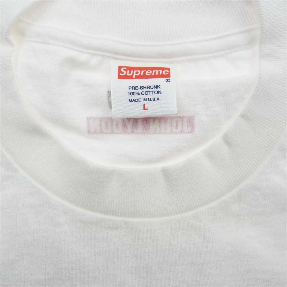 Supreme シュプリーム 10AW John Lydon Book Vol.6 TEE ジョン ライドン プリントクルーネック 半袖 Tシャツ ホワイト系 L【極上美品】【中古】