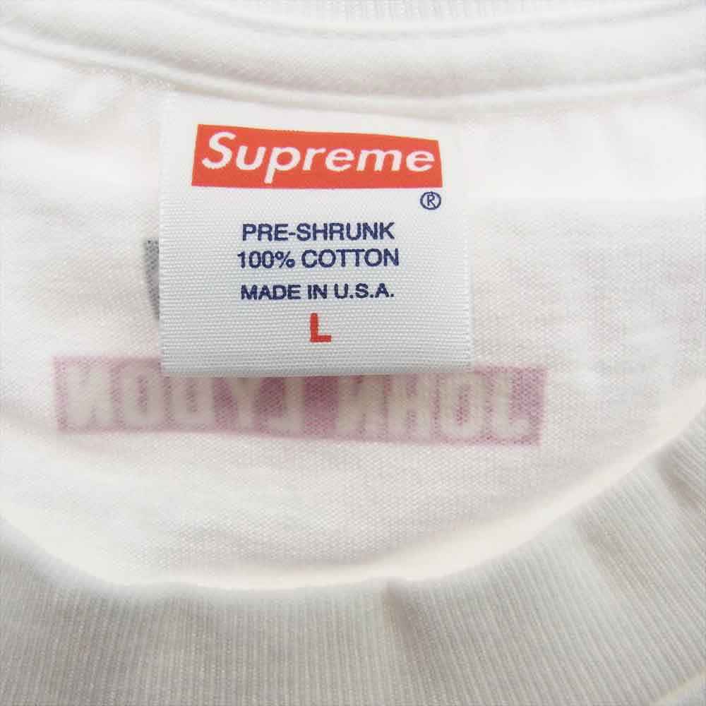 Supreme シュプリーム 10AW John Lydon Book Vol.6 TEE ジョン ライドン プリントクルーネック 半袖 Tシャツ ホワイト系 L【極上美品】【中古】
