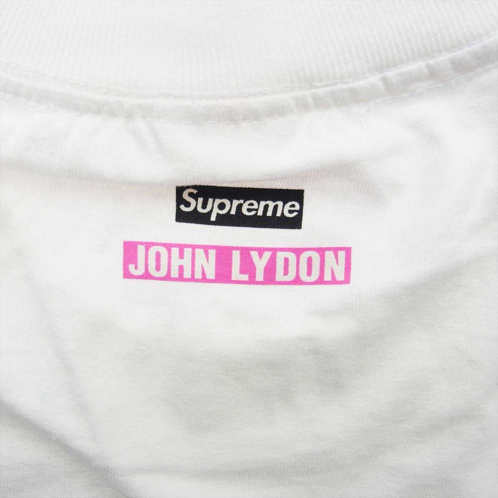 Supreme シュプリーム 10AW John Lydon Book Vol.6 TEE ジョン ライドン プリントクルーネック 半袖 Tシャツ ホワイト系 L【極上美品】【中古】