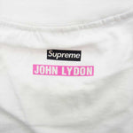 Supreme シュプリーム 10AW John Lydon Book Vol.6 TEE ジョン ライドン プリントクルーネック 半袖 Tシャツ ホワイト系 L【極上美品】【中古】