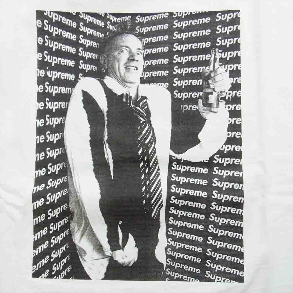 Supreme シュプリーム 10AW John Lydon Book Vol.6 TEE ジョン ライドン プリントクルーネック 半袖 Tシャツ ホワイト系 L【極上美品】【中古】