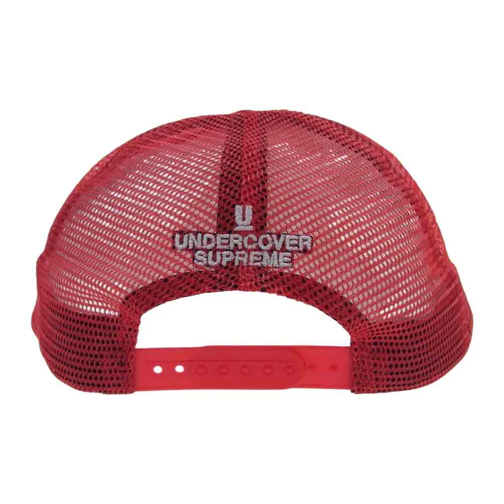 Supreme シュプリーム 15SS UNDER COVER Mesh Back 5-Panel snapback cap アンダーカバー メッシュバック5パネル スナップバック ベア プリント キャップ  レッド系【美品】【中古】