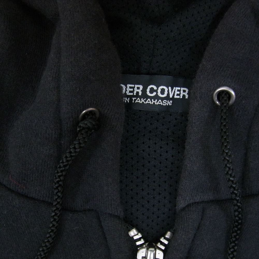 UNDERCOVER アンダーカバー 96AW 初期 ワイヤー期 スウェット パーカー ベスト ブラック系 サイズ表記無【中古】