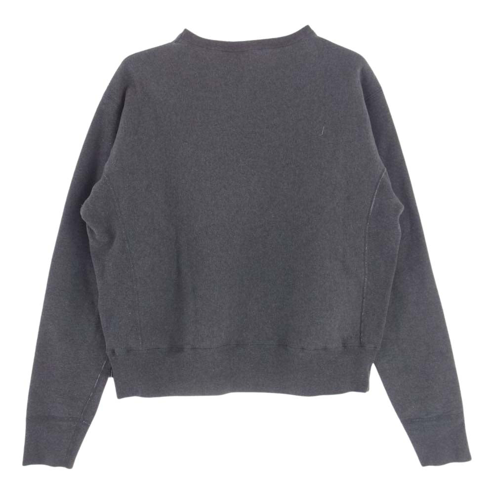 Supreme シュプリーム USA製 初期 90S 前V刺繍ロゴ クルーネック スウェット  グレー系 L【中古】