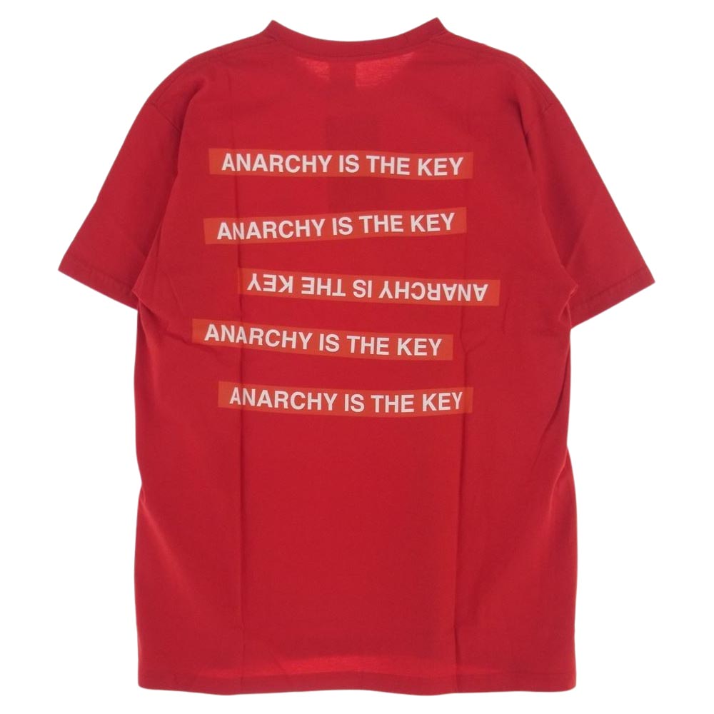 Supreme シュプリーム 15SS SPO3803 UNDERCOVER Anarchy Tee アンダーカバー アナーキー 半袖 Tシャツ レッド系 XL【新古品】【未使用】【中古】