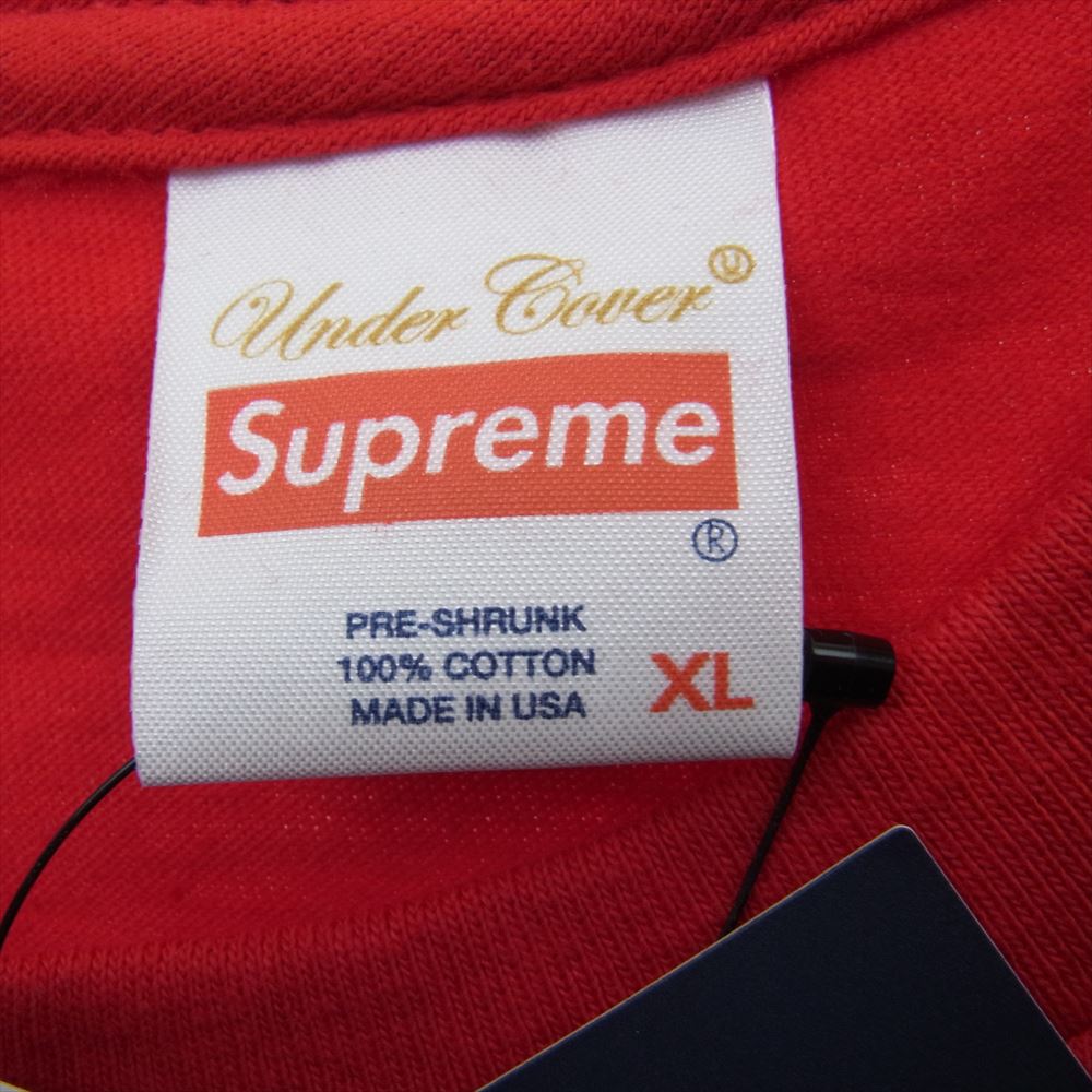 Supreme シュプリーム 15SS SPO3803 UNDERCOVER Anarchy Tee アンダーカバー アナーキー 半袖 Tシャツ レッド系 XL【新古品】【未使用】【中古】