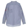 Supreme シュプリーム 12SS  COMME des GARCONS SHIRT Gusset Shirt Red コムデギャルソン ストライプ 長袖 シャツ ブルー系 ホワイト系 L【中古】