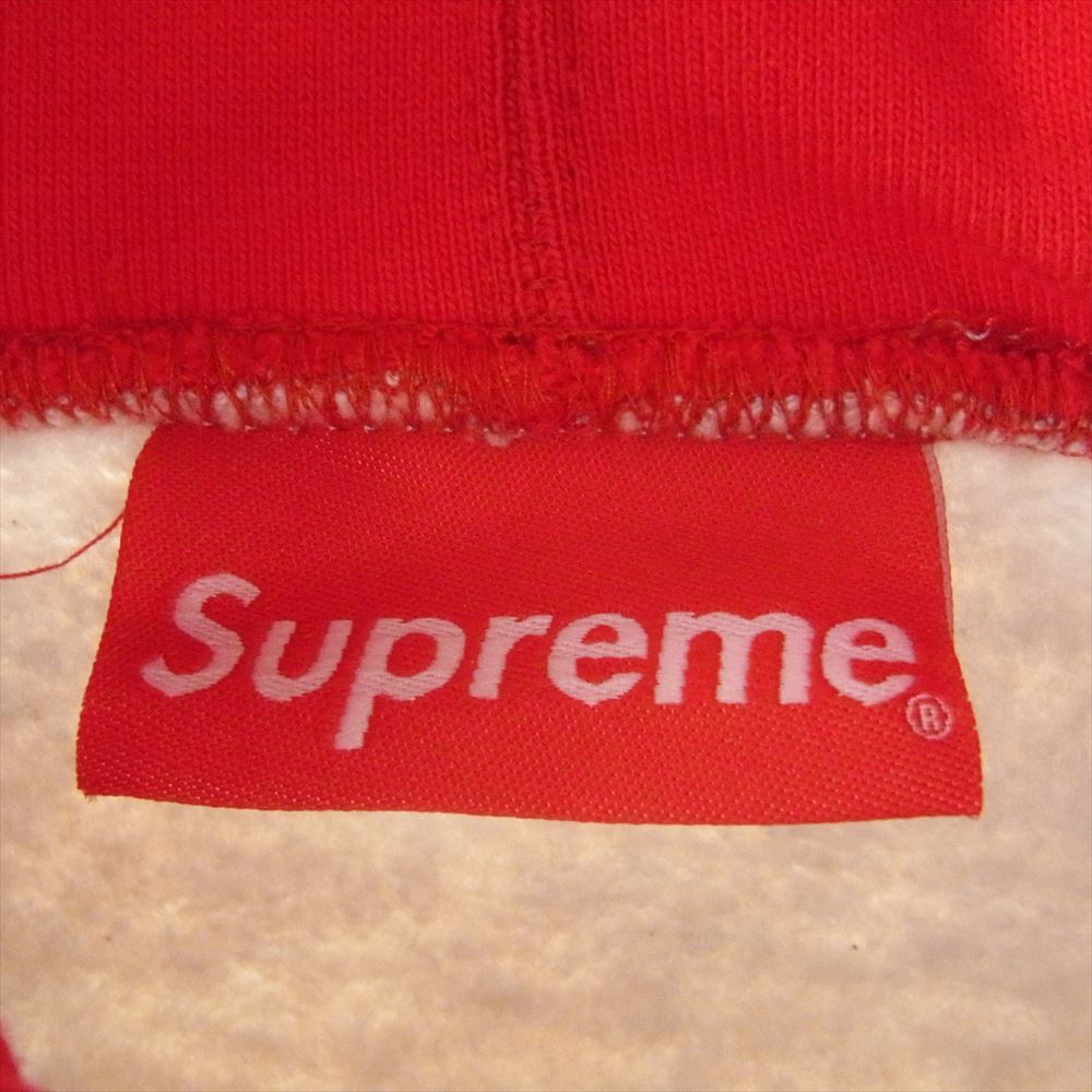 Supreme シュプリーム 21AW Contrast Hooded Sweatshirt コントラスト フーデッド スウェット パーカー  グレー系 XL【極上美品】【中古】