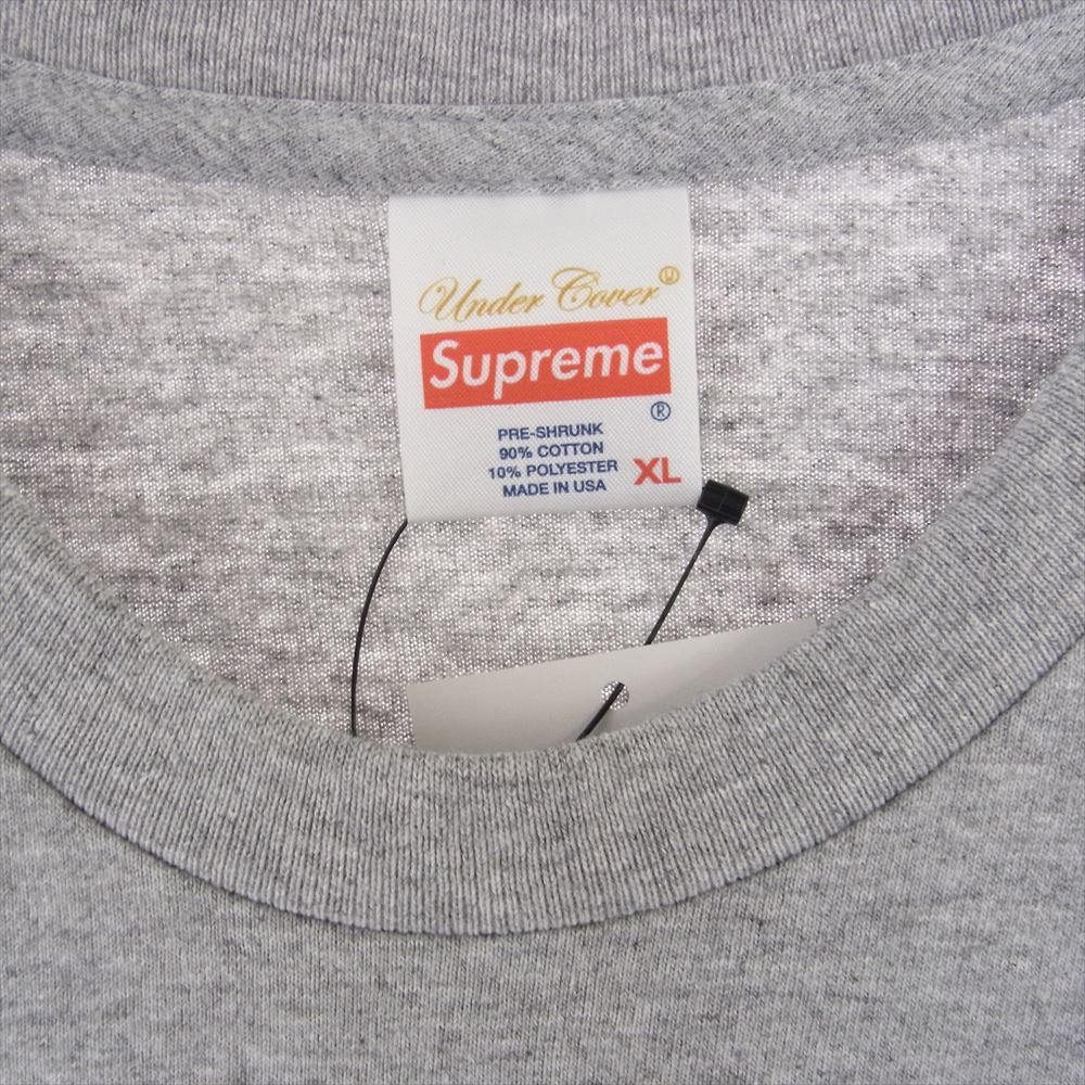 Supreme シュプリーム 15SS UNDERCOVER Witch Tee アンダーカバー 魔女 ボックスロゴ プリント 半袖 Tシャツ グレー系 XL【新古品】【未使用】【中古】