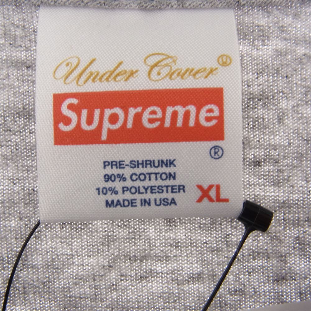 Supreme シュプリーム 15SS UNDERCOVER Witch Tee アンダーカバー 魔女 ボックスロゴ プリント 半袖 Tシャツ グレー系 XL【新古品】【未使用】【中古】
