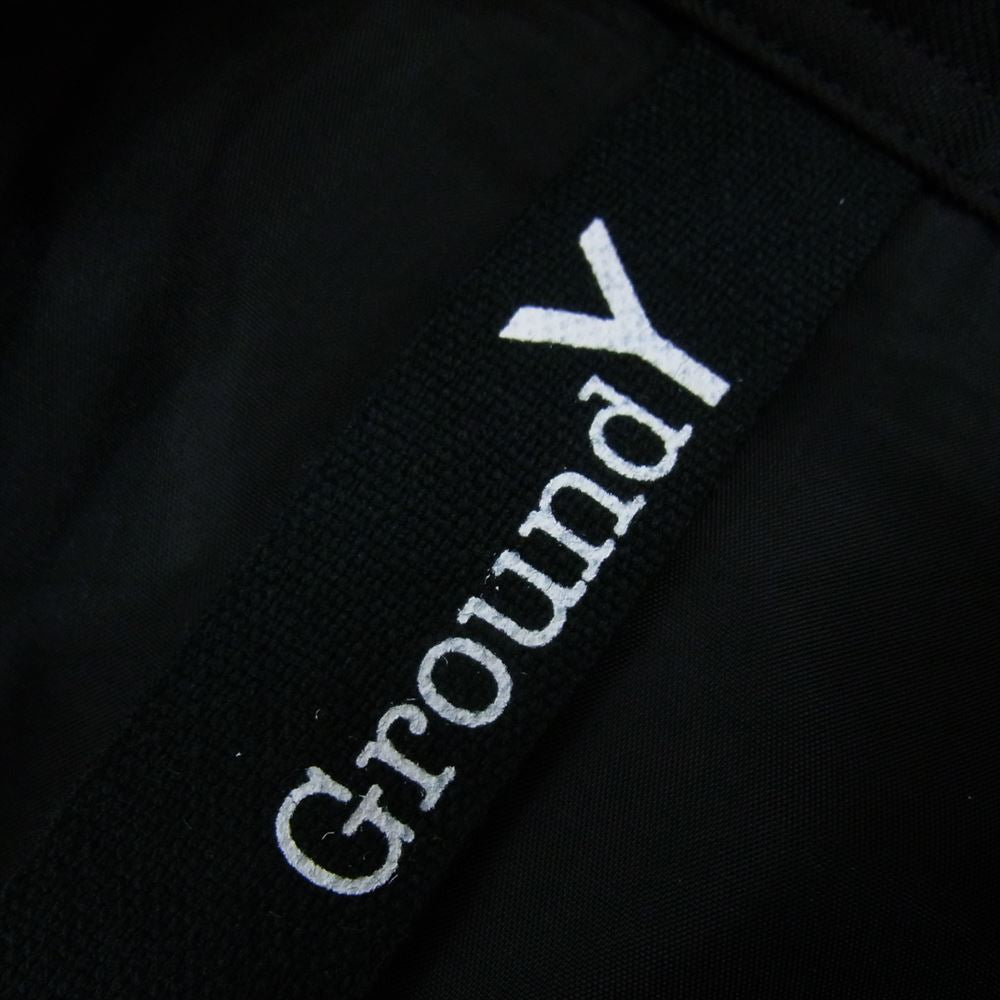 Yohji Yamamoto ヨウジヤマモト Ground Y グラウンドワイ GM-C08-100 WPギャバジン ウール ビッグ ケープ コート クローク ブラック系 3【美品】【中古】