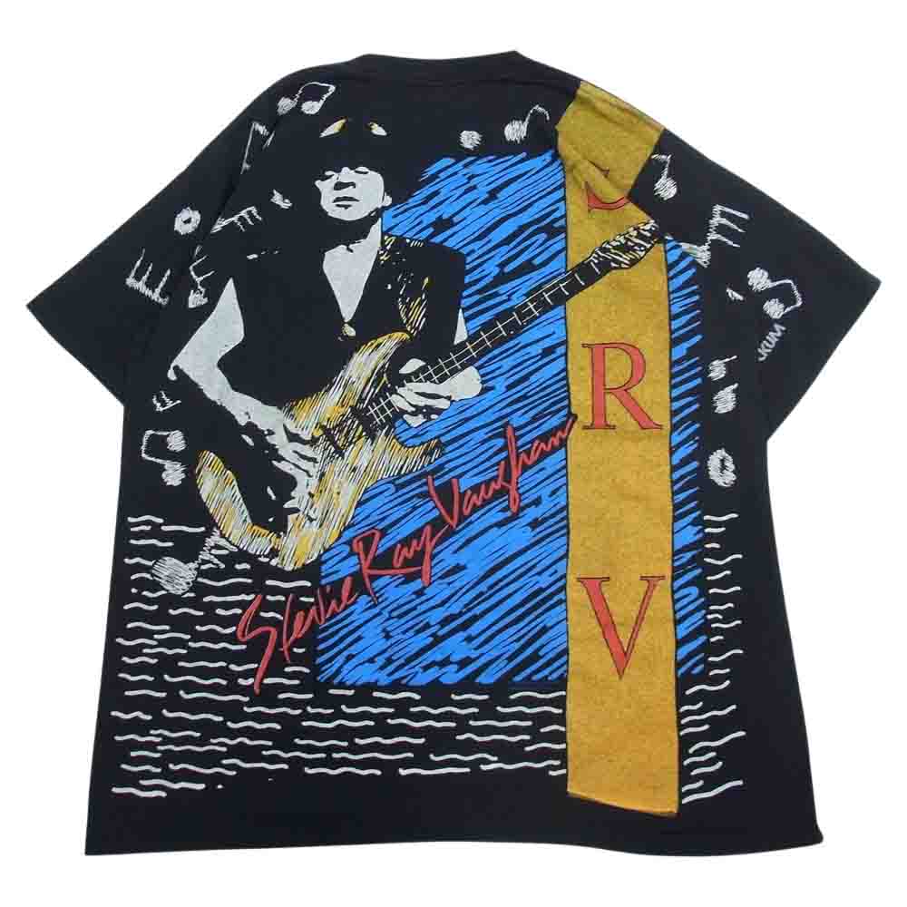 ヴィンテージ 90s stevie ray vaughan スティーヴィーレイヴォーン Tシャツ ブラック系 XL【中古】
