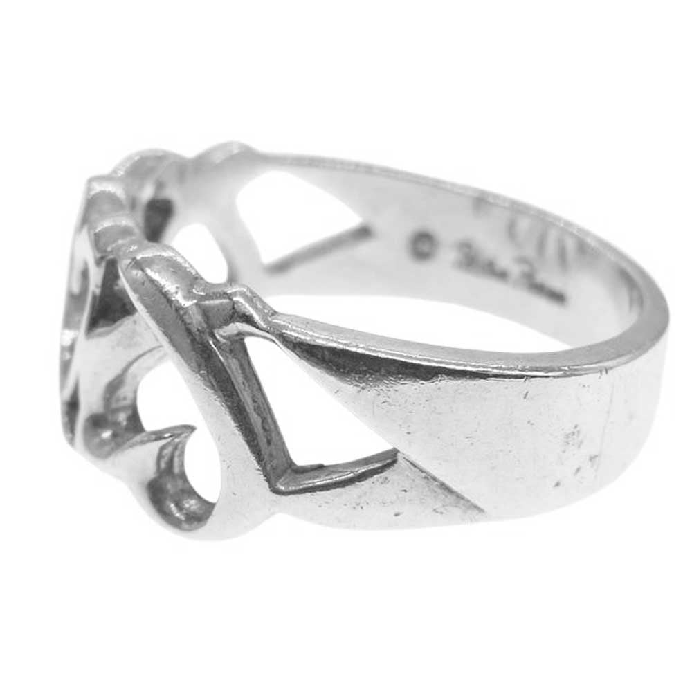 TIFFANY&Co. ティファニー トリプル ラビング ハート リング シルバー系 12号【中古】