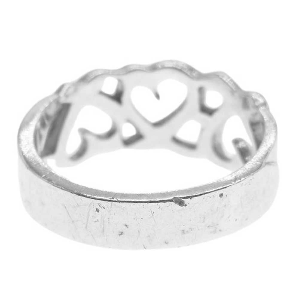 TIFFANY&Co. ティファニー トリプル ラビング ハート リング シルバー系 12号【中古】
