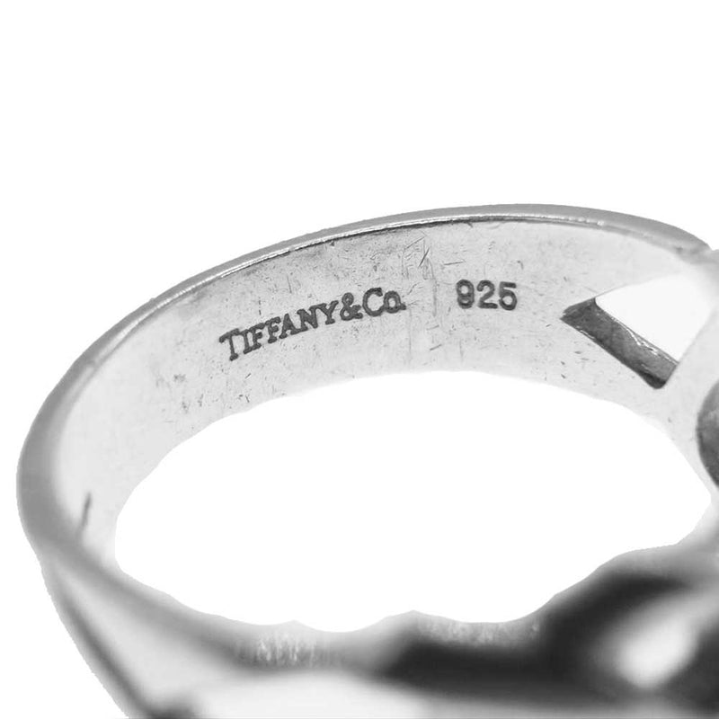 TIFFANY&Co. ティファニー トリプル ラビング ハート リング シルバー系 12号【中古】