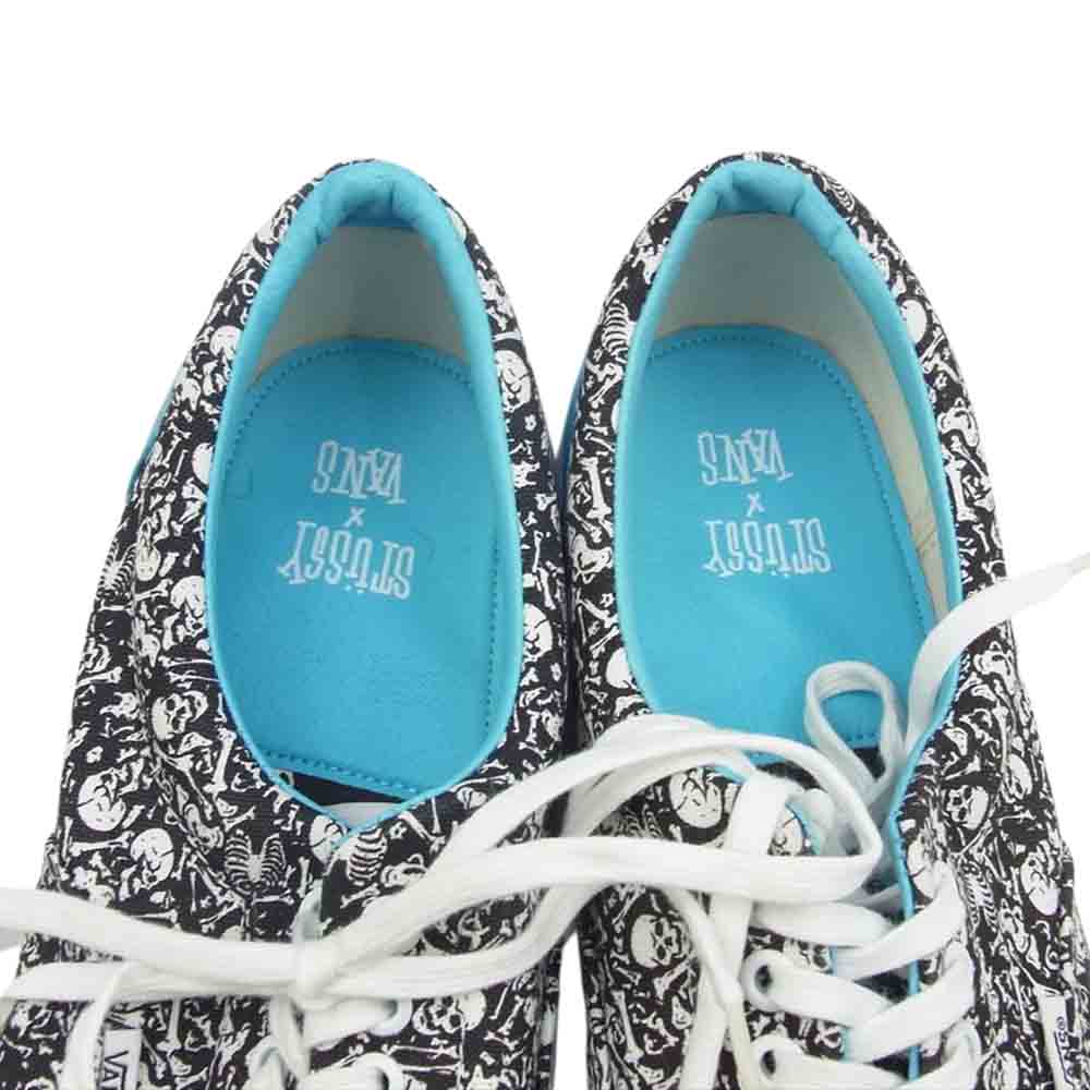 VANS バンズ × STUSSY ステューシー OG Era エラ スニーカー ブラック系 ホワイト系 30cm【新古品】【未使用】【中古】