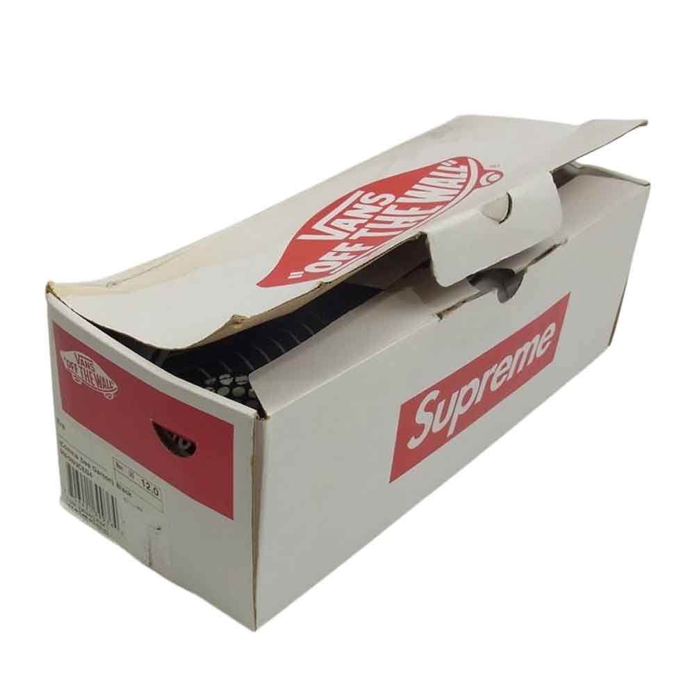 Supreme シュプリーム × COMME DES GAR?ONS SHIRT コムデギャルソン シャツ × VANS バンズ 14SS Era ローカット スニーカー ブラック ブラック系 ホワイト系 30cm【極上美品】【中古】