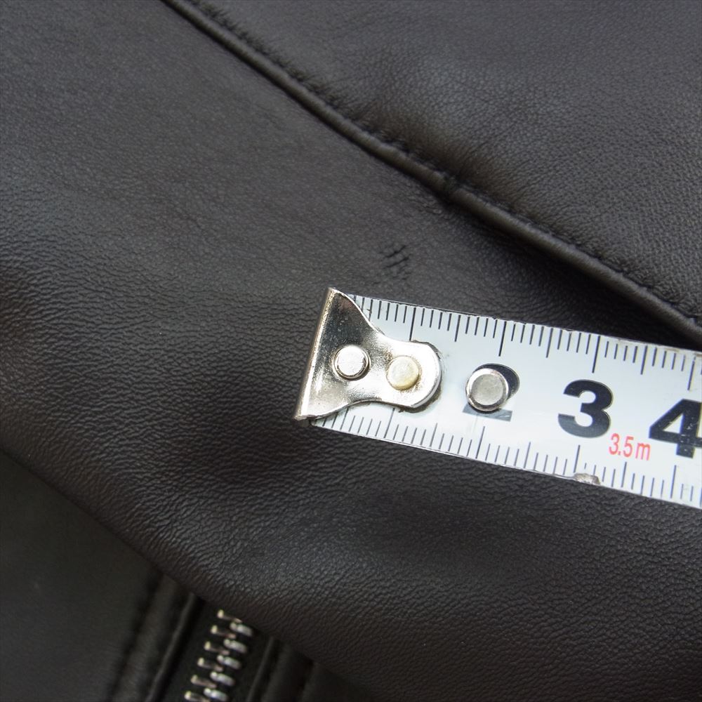 Michael Kors マイケルコース MC57748 ラムレザー シングル ライダース ジャケット ダークブラウン系 M【中古】