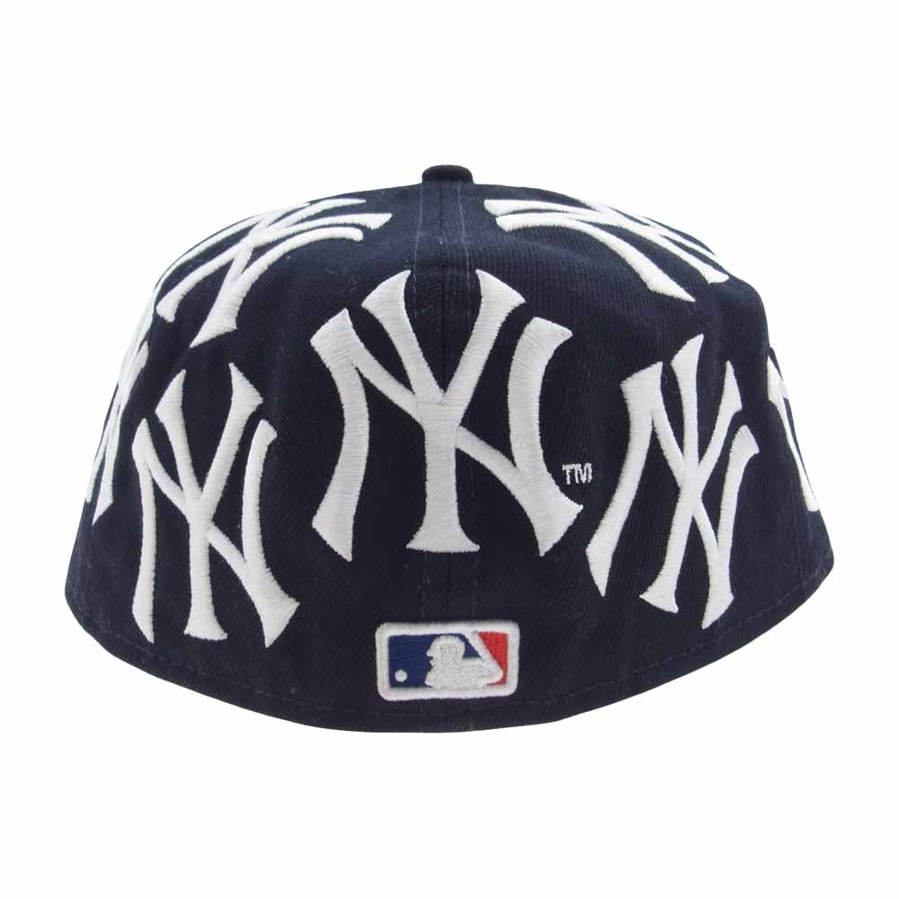 Supreme シュプリーム 21AW New Era New York Yankees cap ニューエラ ヤンキース ネイビー系 58.7cm【中古】