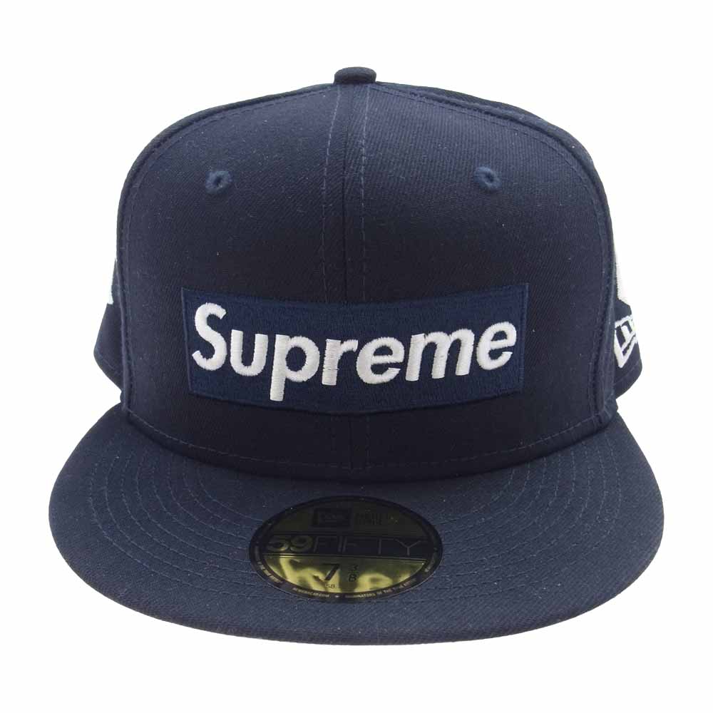 Supreme シュプリーム 21AW New Era New York Yankees cap ニューエラ ヤンキース ネイビー系 58.7cm【中古】