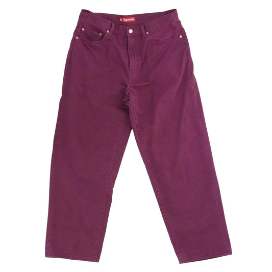 Supreme シュプリーム 23AW Baggy Jean バギー ジーン パンツ ワインレッド系 32【中古】