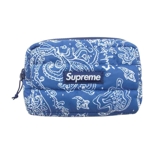 Supreme シュプリーム Puffer Pouch パファー ポーチ ブルー系【新古品】【未使用】【中古】
