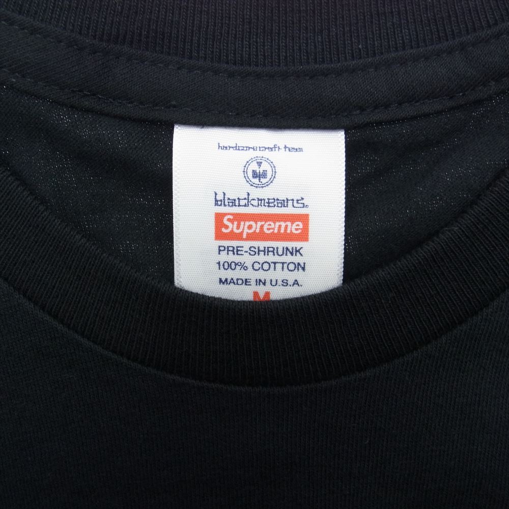Supreme シュプリーム 23AW Blackmeans L/S Tee ブラックミーンズ 長袖Ｔシャツ ブラック系 M【極上美品】【中古】