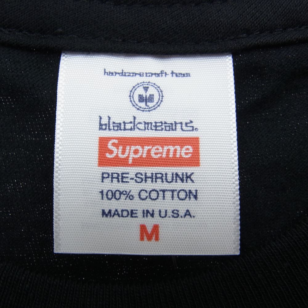 Supreme シュプリーム 23AW Blackmeans L/S Tee ブラックミーンズ 長袖Ｔシャツ ブラック系 M【極上美品】【中古】