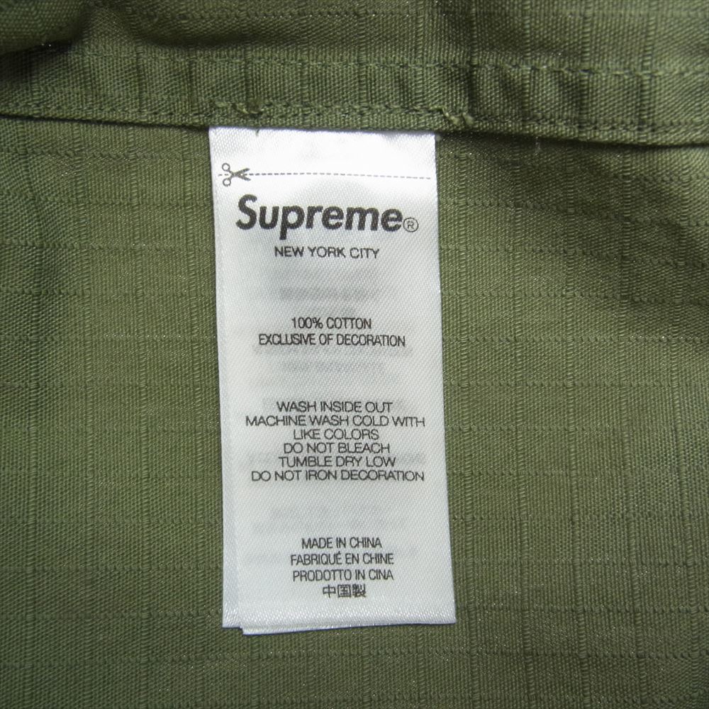 Supreme シュプリーム Bounty Hunter Ripstop Shirt バウンティ ハンター リップストップ シャツ カーキ系 L【極上美品】【中古】