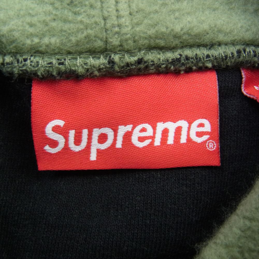 Supreme シュプリーム Inside Out Box Logo Hooded Sweatshirt インサイド アウト ボックス ロゴ フーディー スウェットシャツ モスグリーン系 M【極上美品】【中古】