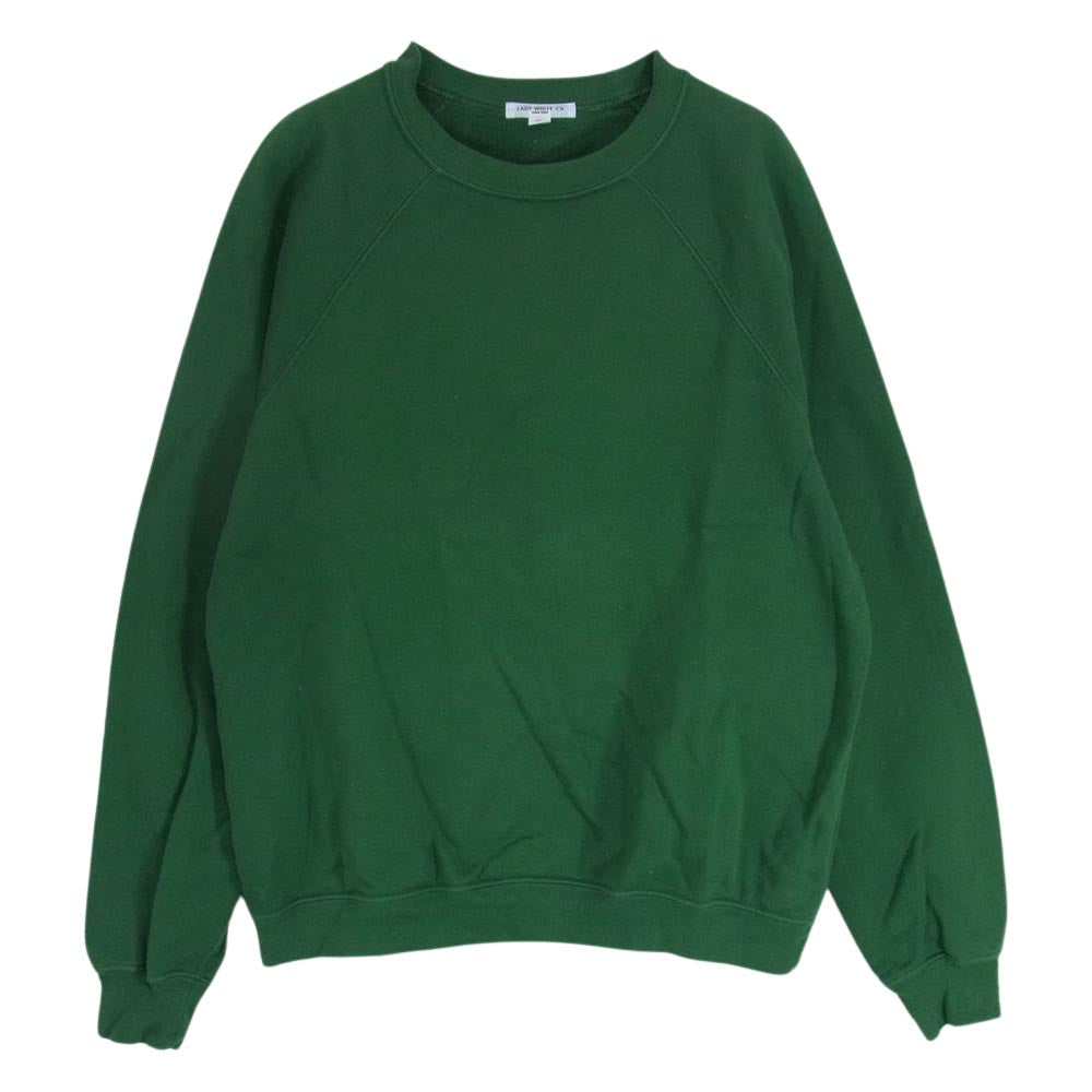 レディホワイトカンパニー アメリカ製 長袖 クルーネック スウェット グリーン系 38【中古】