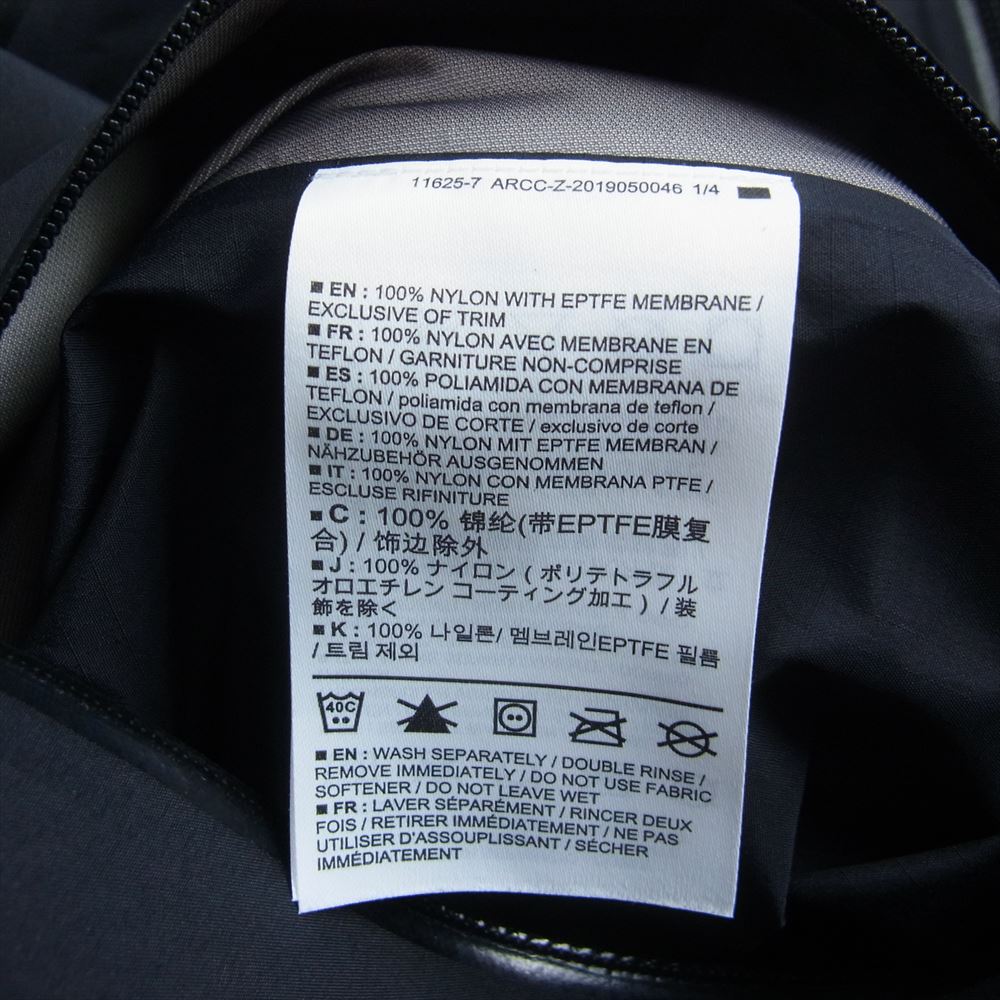 ARC'TERYX アークテリクス 23705-122247-10/19 国内正規品 BETA SL HYBRID JKT ベータ ハイブリッド ナイロン ジャケット ブラック系 M【美品】【中古】