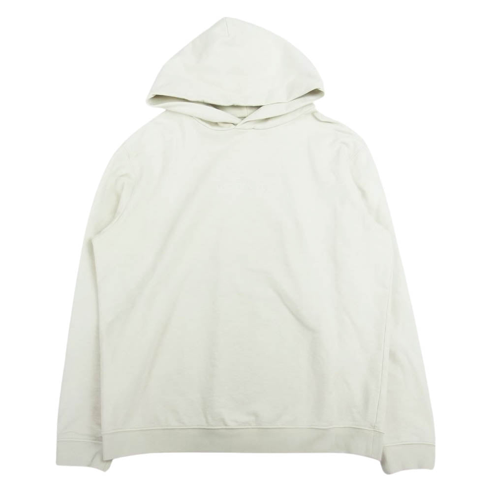 MAISON MARGIELA メゾンマルジェラ 22SS S50GU0191 逆さロゴ刺繍 オーバーサイズ プルオーバー スウェット パーカー オフホワイト系 M【中古】