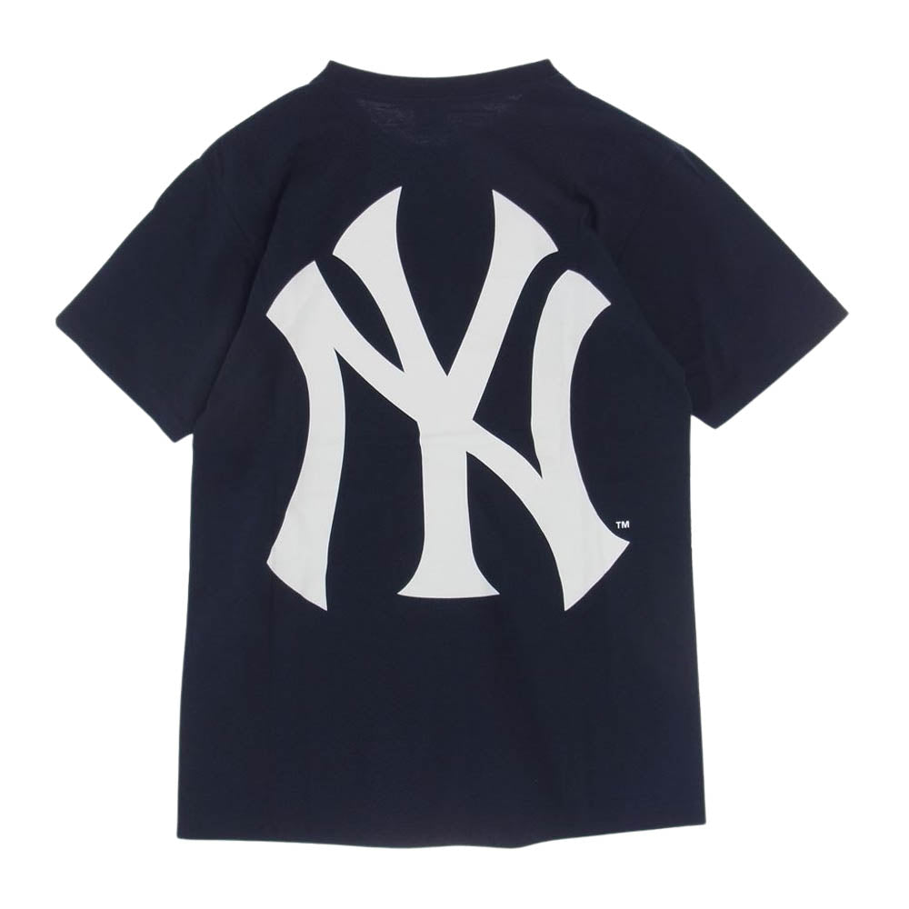 Supreme シュプリーム 15SS New York Yankees Box Logo Tee  ニューヨークヤンキース ボックスロゴ プリント 半袖 Tシャツ ネイビー系 M【極上美品】【中古】