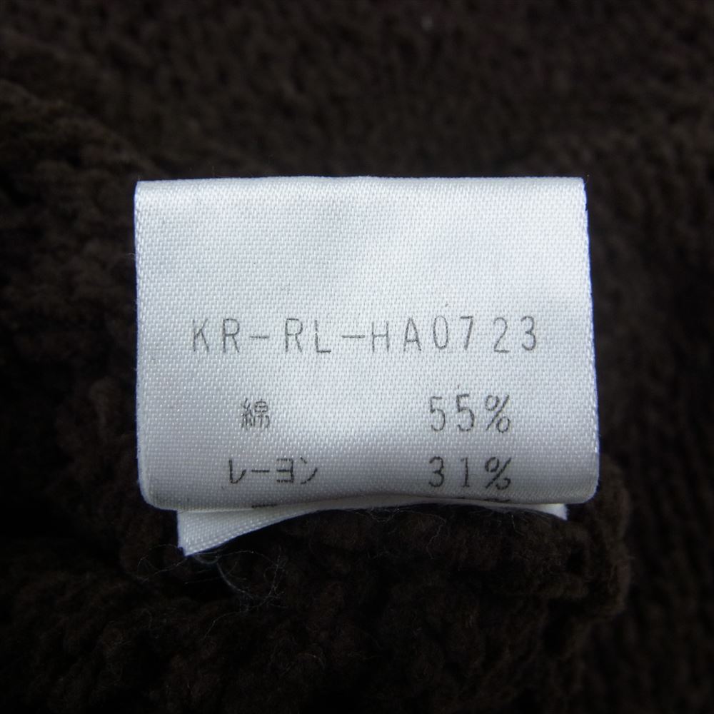 POLO RALPH LAUREN ポロ・ラルフローレン レーヨン リネン 混 コットンニット ブラウン系 M【中古】
