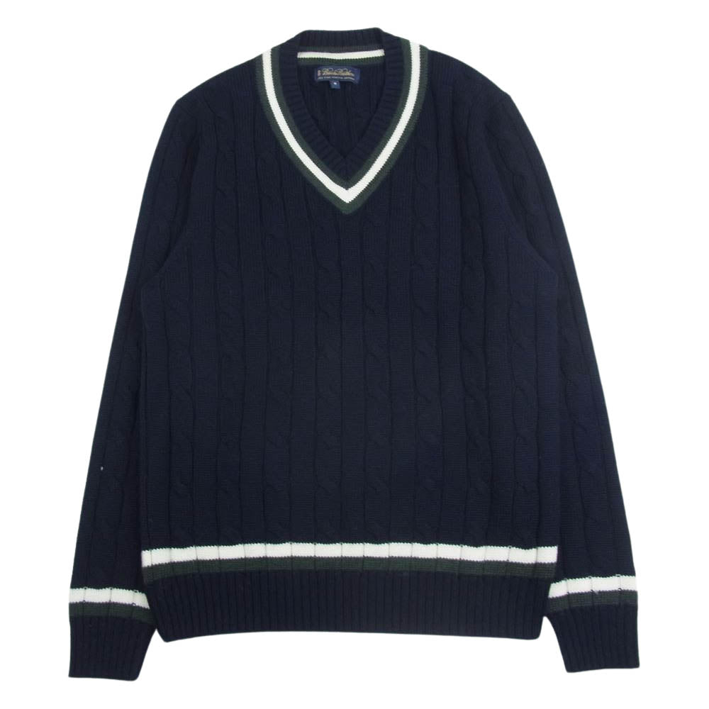 Brooks Brothers ブルックスブラザーズ Vネック ニット ネイビー系 M【中古】