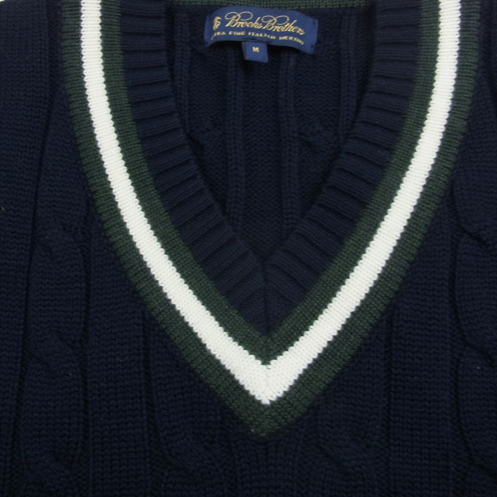 Brooks Brothers ブルックスブラザーズ Vネック ニット ネイビー系 M【中古】