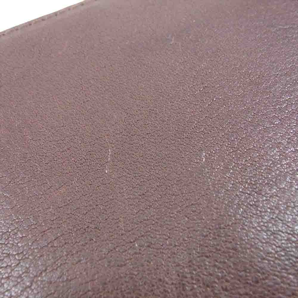 ジャパンファクトリー JAW034 TIDY2.0 栃木レザー タンニングレザー ラウンドジップ ウォレット 長財布 ブラウン系【中古】